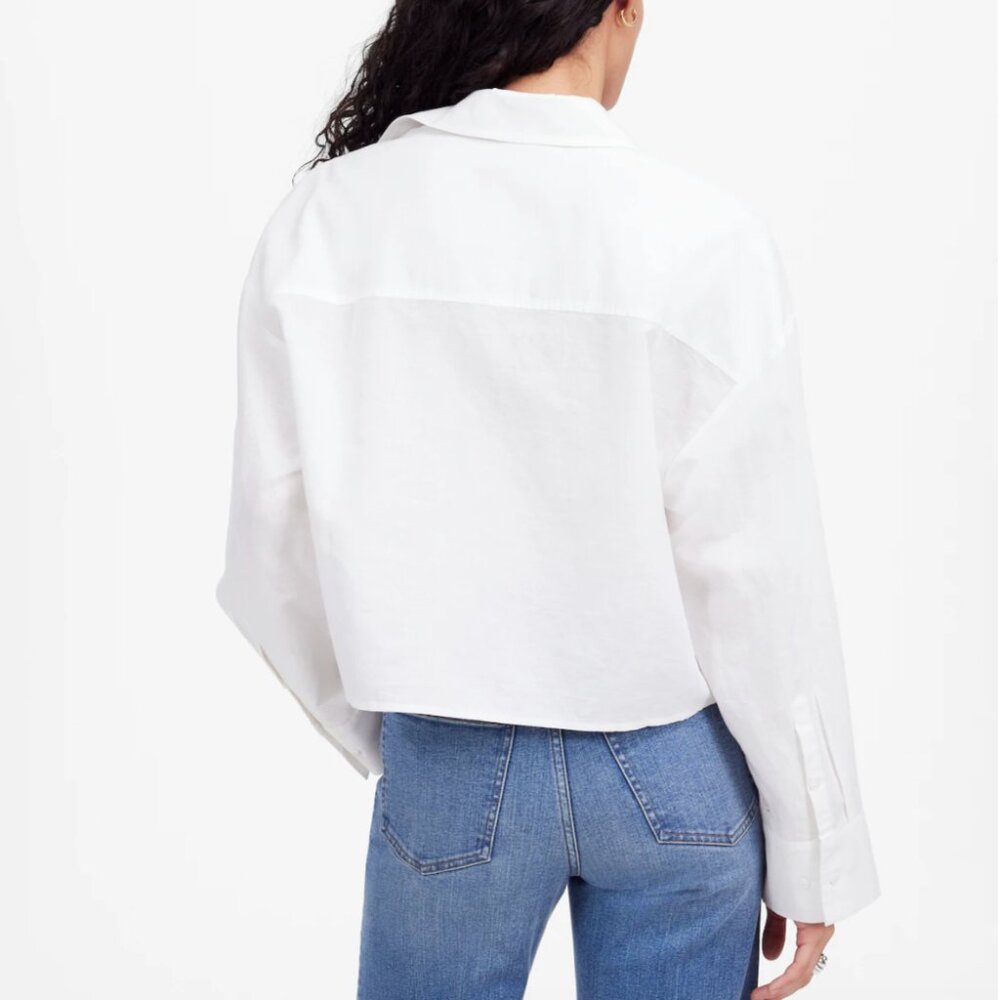 Madewell White Linen Shirt - Picture 4 of 13